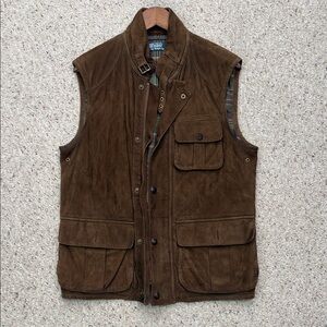 Polo Ralph Lauren Dark Brown Suede Vest